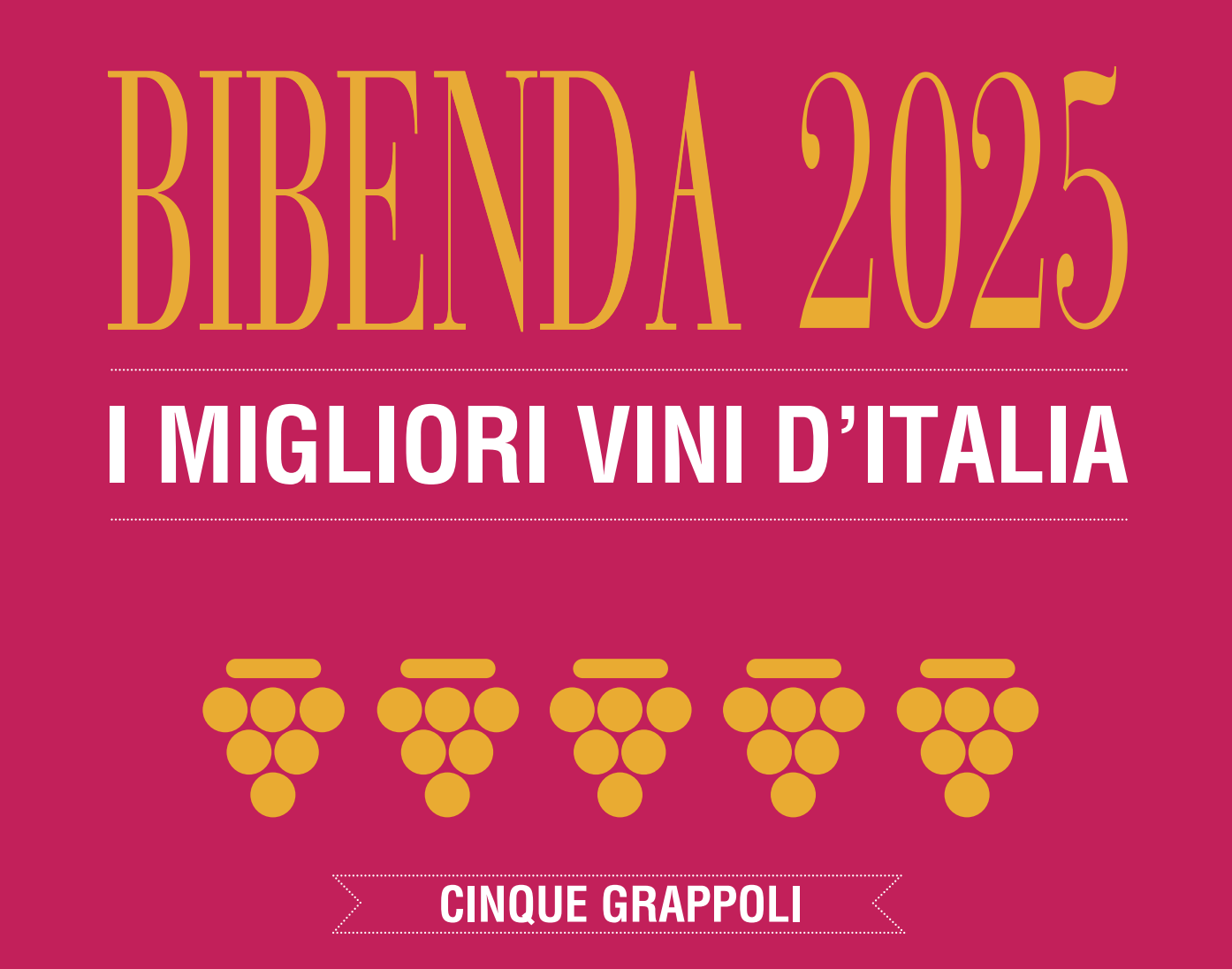 5 Grappoli Bibenda - migliori vini d'Italia